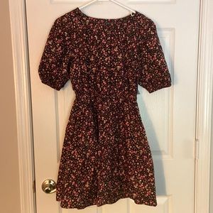 Old Navy dress, size S, black with flower print, NWT